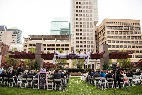 Center Club Baltimore Wedding Ceremony   ||  Kathleen Hertel Photography  ||  Charm City Wed  ||  www.charmcitywed.com