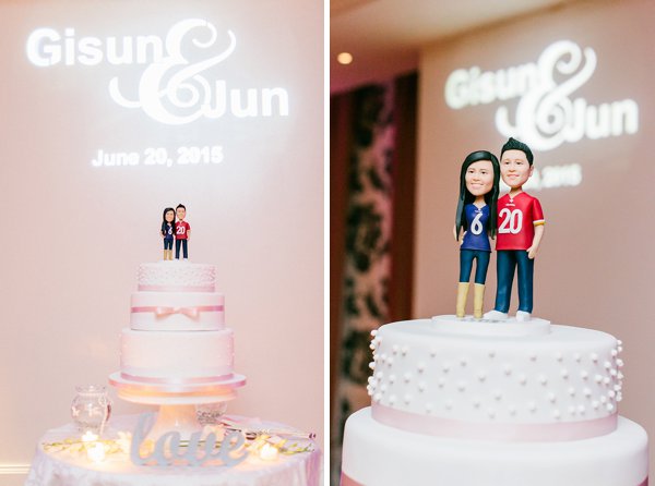 Ravens Redskins Wedding Cake Topper  ||  Anny Photography  ||  Charm City Wed  ||  www.charmcitywed.com