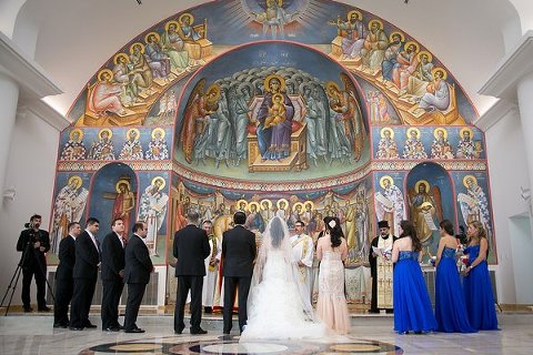 St. Mary's Orthodox Church Wedding Ceremony || Artful Weddings || Charm City Wed || www.charmcitywed.com