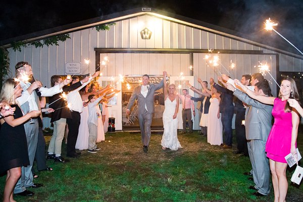 Wedding Sparkler Exit  ||  Chesapeake Charm Photography  || Charm City Wed  ||  www.charmcitywed.com