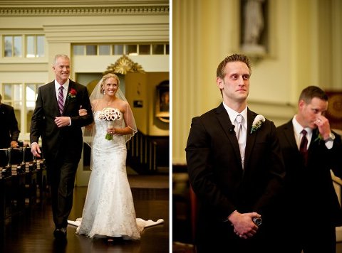 Baltimore St. Ignatius Church Wedding Ceremony  ||  Sknow Photo by Sarah Mitchell  ||  Charm City Wed  ||  www.charmcitywed.com