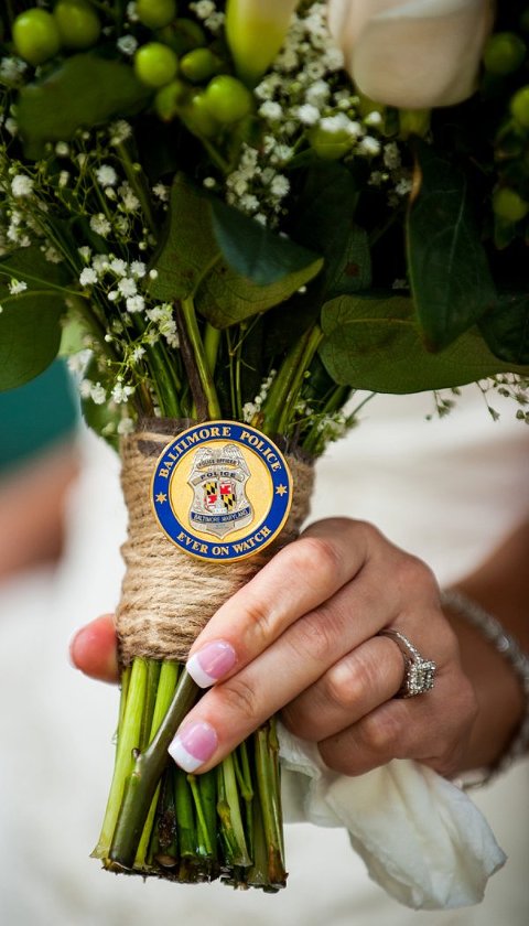 Baltimore Police Wedding  ||  Robin Shotola Photography  ||  Charm City Wed  ||  www.charmcitywed.com