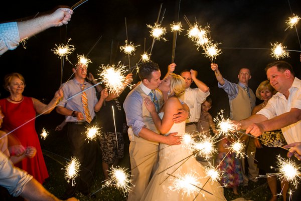 Wedding Sparklers  ||  Kathleen Hertel Photography  || Charm City Wed  ||  www.charmcitywed.com
