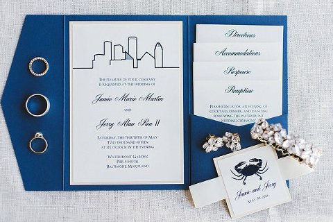 Allison Barnhill Designs Invitations Baltimore || Renee Hollingshead Photography || Charm City Wed || www.charmcitywed.com