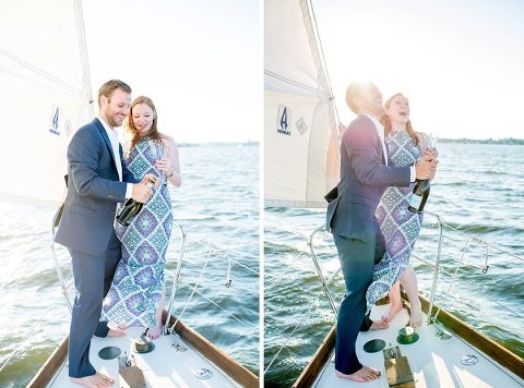 Boating Engagement Session || Hannah Leigh Photography || Charm City Wed || www.charmcitywed.com