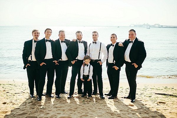 Chesapeake Bay Beach Club Groomsmen Wedding || Anna Reynal Photography || Charm City Wed || www.charmcitywed.com