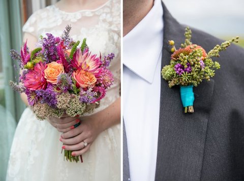 Willow Oak & Herb Wedding Bouquet || Marlayna Photography || Charm City Wed || www.charmcitywed.com