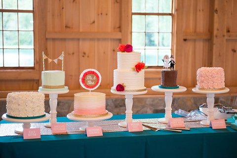 Flavor Cupcakery Wedding Cakes || Marlayna Photography || Charm City Wed || www.charmcitywed.com