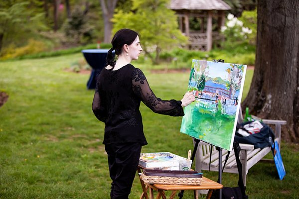 Wedding & Event Painter || Dunks Photo || Intrinsic Events || Charm City Wed || www.charmcitywed.com