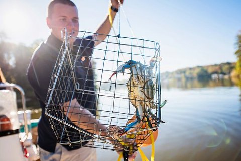 Maryland Crabbing Engagement Session || Kathleen Hertel Photography || Charm City Wed || www.charmcitywed.com