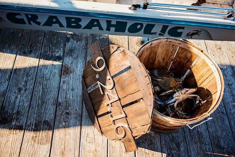 Maryland Crabbing Engagement Session || Kathleen Hertel Photography || Charm City Wed || www.charmcitywed.com