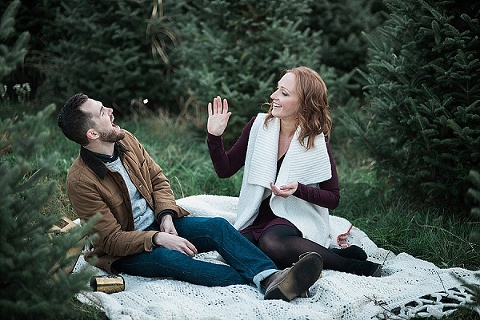 Gaver Tree Farm Engagement Session || Shannon Bishop Photography || Charm City Wed || www.charmcitywed.com