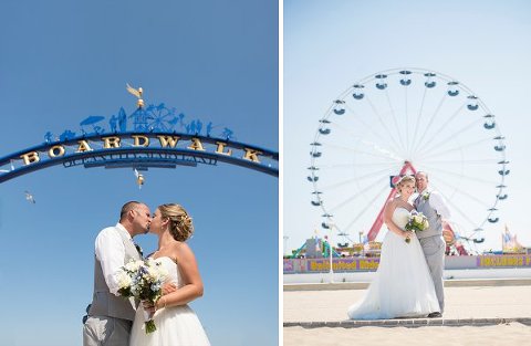 Ocean City Boardwalk wedding photos || Leah Rhianne Photography || Charm City Wed || www.charmcitywed.com