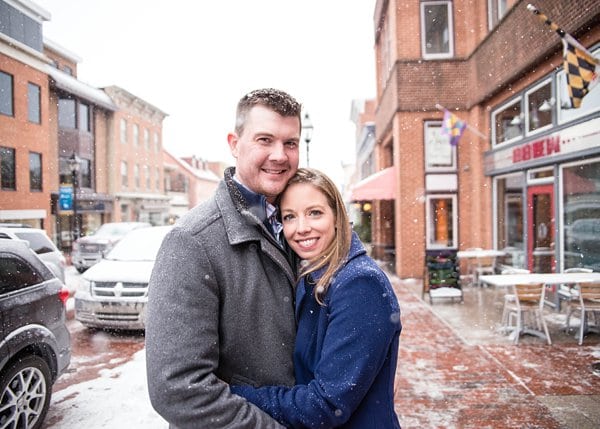 Snowy Annapolis Engagement Session || Photos from the Harty || Charm City Wed || www.charmcitywed.com