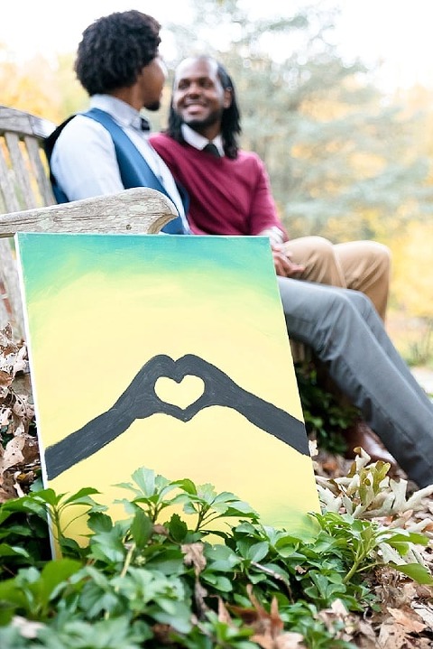 Brookside Gardens Gay Engagement Session || Ashley Marie Photography || Charm City Wed || www.charmcitywed.com