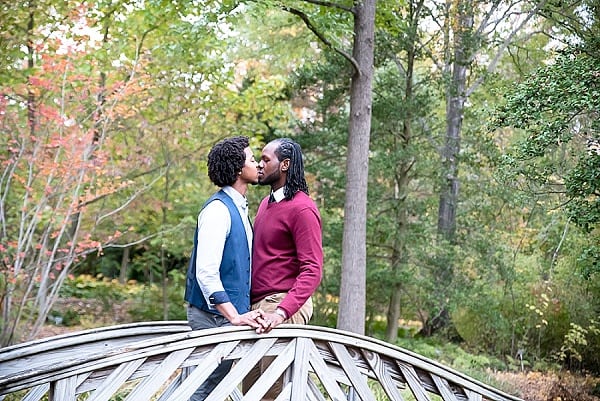 Brookside Gardens Gay Engagement Session || Ashley Marie Photography || Charm City Wed || www.charmcitywed.com