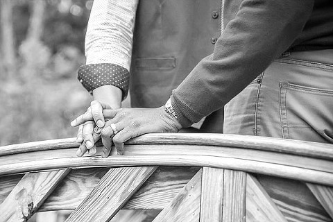 Brookside Gardens Gay Engagement Session || Ashley Marie Photography || Charm City Wed || www.charmcitywed.com