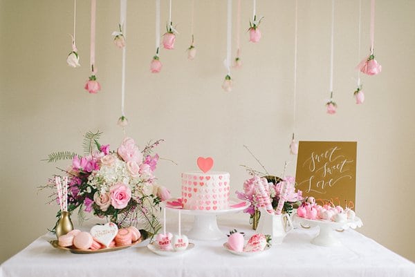 Valentine Inspiration for a bridal shower tea || Elizabeth Fogarty Photography || Charm City Wed || www.charmcitywed.com
