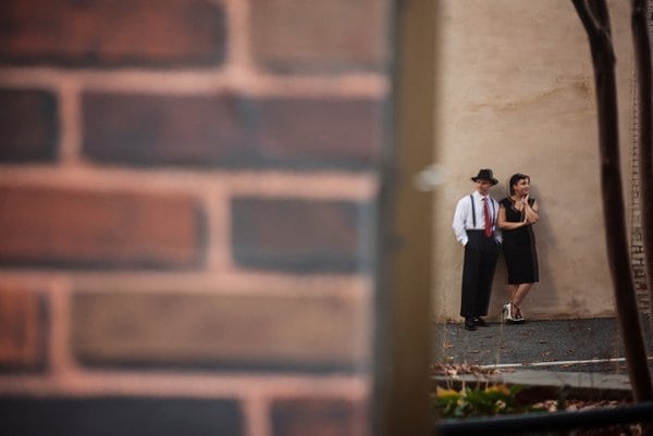 Pin-Up Style Engagement Session || Kathleen Hertel Photography || Charm City Wed || www.charmcitywed.com