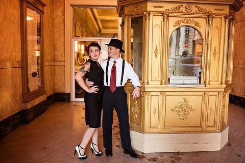Pin-Up Style Engagement Session || Kathleen Hertel Photography || Charm City Wed || www.charmcitywed.com