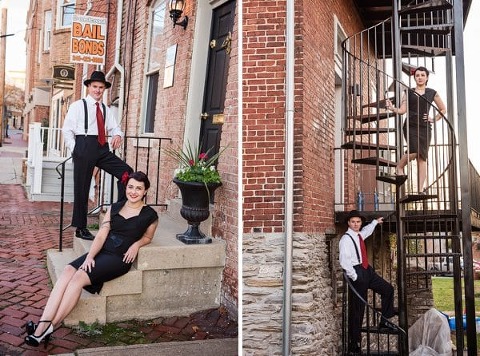Pin-Up Style Engagement Session || Kathleen Hertel Photography || Charm City Wed || www.charmcitywed.com