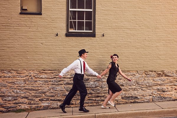 Pin-Up Style Engagement Session || Kathleen Hertel Photography || Charm City Wed || www.charmcitywed.com