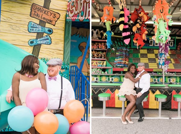 Carnival Engagement Photos || Marlayna Photography || Charm City Wed || www.charmcitywed.com