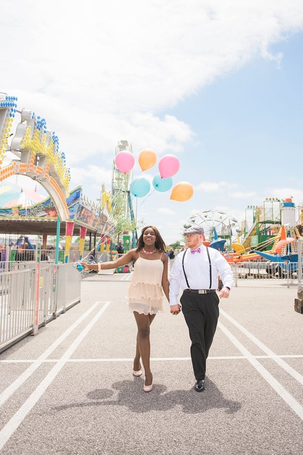 Carnival Engagement Photos || Marlayna Photography || Charm City Wed || www.charmcitywed.com