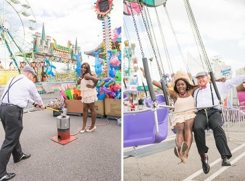 Carnival Engagement Photos || Marlayna Photography || Charm City Wed || www.charmcitywed.com