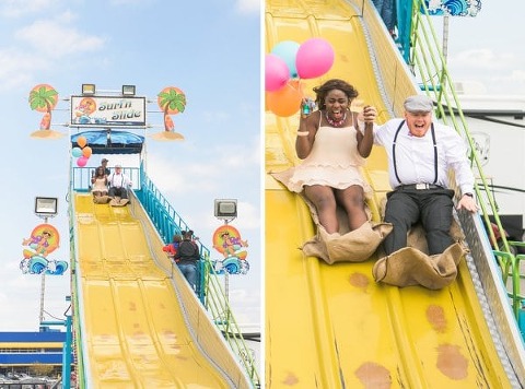 Carnival Engagement Photos || Marlayna Photography || Charm City Wed || www.charmcitywed.com