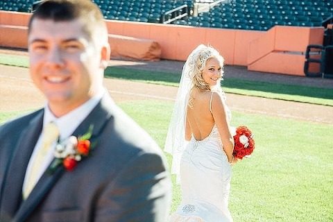 Ripken Stadium Wedding || Bradley Images || Charm City Wed || www.charmcitywed.com