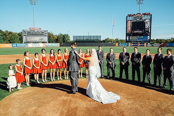 Ripken Stadium Wedding || Bradley Images || Charm City Wed || www.charmcitywed.com