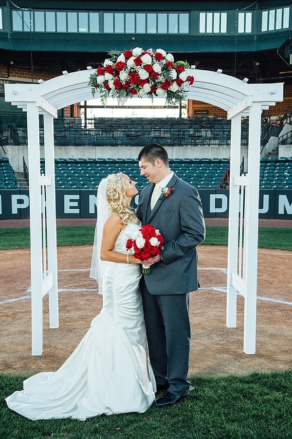 Ripken Stadium Wedding || Bradley Images || Charm City Wed || www.charmcitywed.com