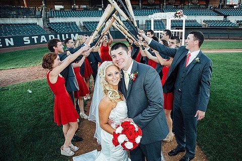 Ripken Stadium Wedding || Bradley Images || Charm City Wed || www.charmcitywed.com
