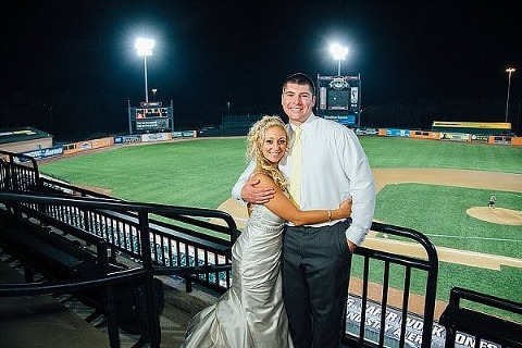 Ripken Stadium Wedding || Bradley Images || Charm City Wed || www.charmcitywed.com