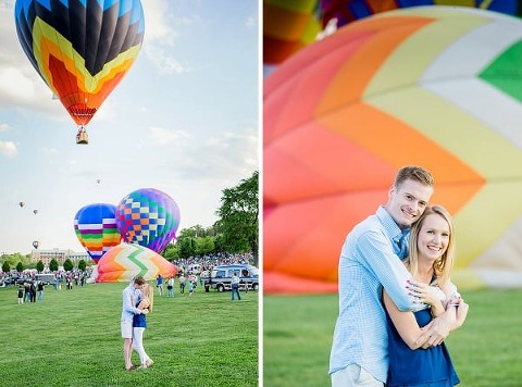 Hot Air Balloon Festival Engagement Session || Lauren E Merrill Photography || Charm City Wed || www.charmcitywed.com