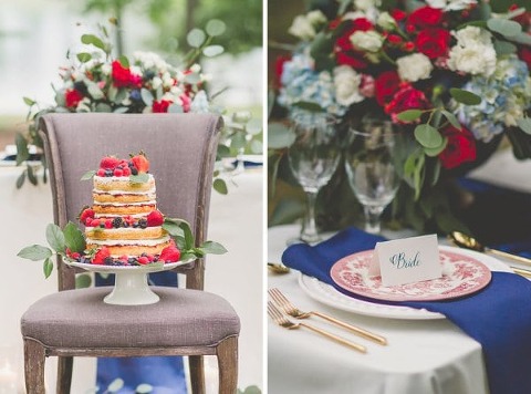 Red White and Blue Styled Shoot || Images by Amber Robinson || Charm City Wed || www.charmcitywed.com
