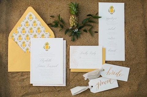 Pineapple Inspiration Chesapeake Bay Beach Club Styled Shoot || Emily Chastain Photography || Charm City Wed || www.charmcitywed.com