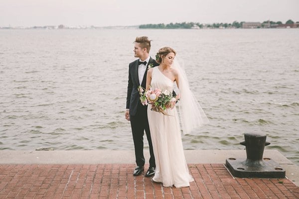 Canton Waterfront Wedding || Barbara O Photography || Intrinsic Weddings || Charm City Wed || www.charmcitywed.com