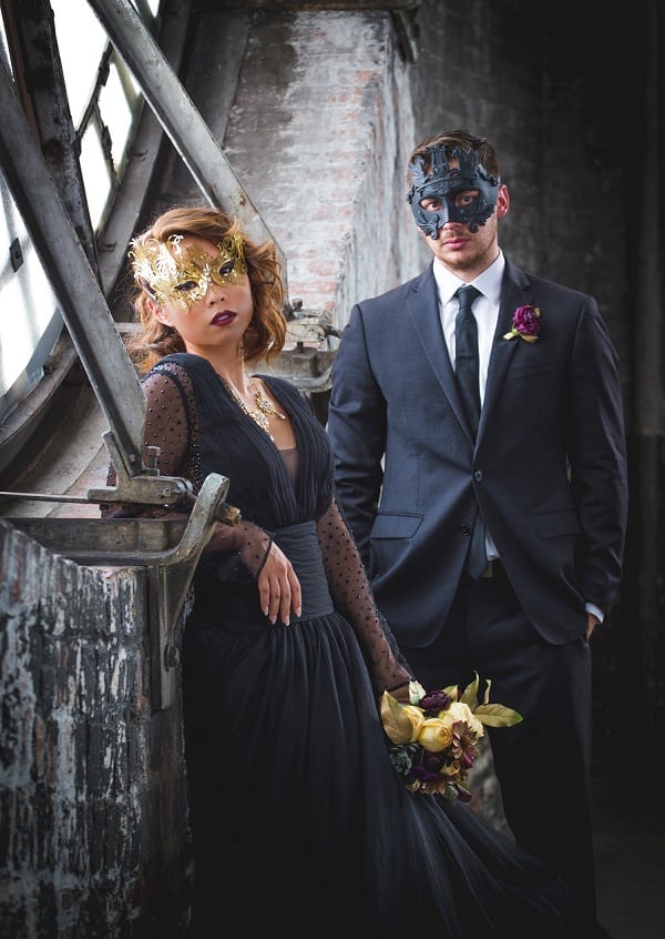 Masquerade Elopement Styled Shoot || John Operaña Photography || Charm City Wed || www.charmcitywed.com