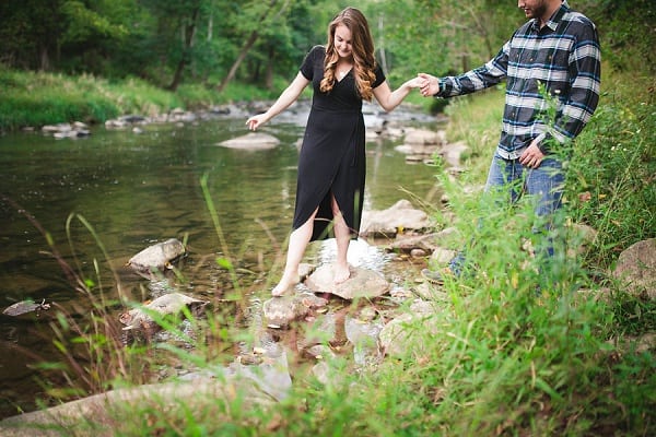 Gunpowder Falls State Park Engagement Session || Elizabeth Mae Photography || Charm City Wed || www.charmcitywed.com