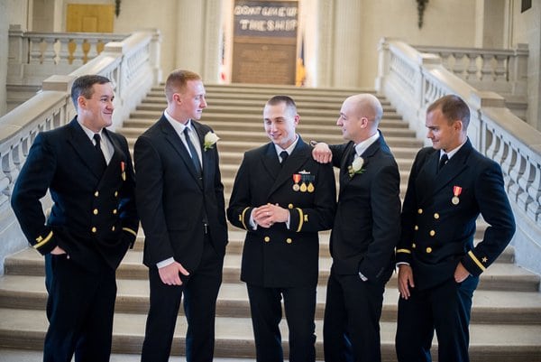 Winter Naval Academy Wedding || Photography by Tracie || Charm City Wed || www.charmcitywed.com