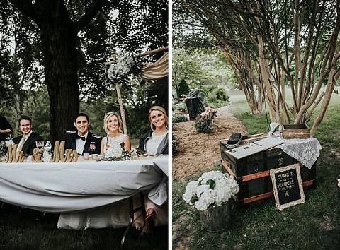 Head Table and Guest Book/Polaroid Station
