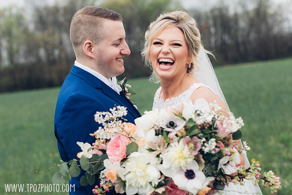 Bride+Groom laughing • tPoz Photography